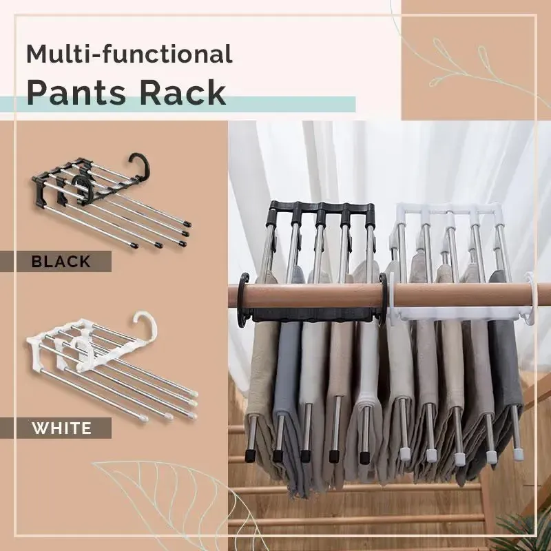 2 Pack Space-Saving Pants Hangers